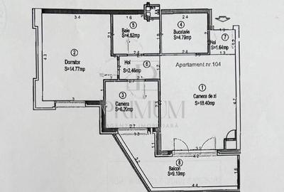 LIPOVEI - BLOC NOU LIFT - 3 cam - terasa - centrala proprie - clima - LOC PARCAR - 13