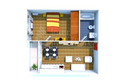 Studio Dublu OPEN-SPACE si DORMITOR, Lac Siutghiol, 48 mp, COD 161584 - 1