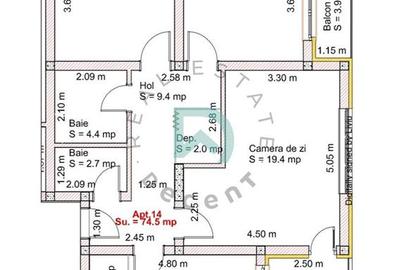 Apartrament 3 camere de vanzare, bloc nou - SELIMBAR - 1
