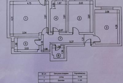 Apartament 3camere, decomandat, Bragadiru