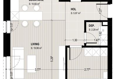 Apartament de lux 2 camere nelocuit Zona Coresi Kasper - 14