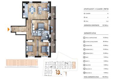 Apartament cu 4 camere decomandat în Doamna Ghica