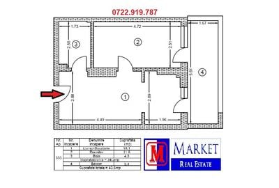 Ap. 2 camere (tip studio) - Metrou Berceni - Finalizat / Acte gata ! - 1