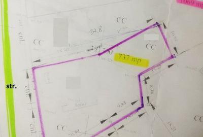 Teren Construcții intravilan de 737 mp, în Dâmbul Rotund