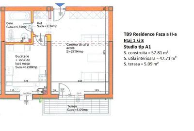TB9 Residence | Faza a 2-a | Studio tip A1 | 0% comision - 6