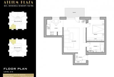 0% | Apartament 2 camere NOU, semidecomandat, 58 mp, 2 bai  | Atrium - Sișești - 9