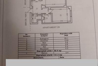 Apartament cu 2 camere decomandat în Central
