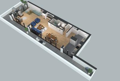 Penthouse amplasat pe 2 niveluri, spatii vitrate generoase, Complexul Studențesc - 21