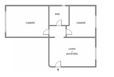 2 camere decomandat | 53 mp utili | Zona Lacul Rosu - Mărăști | Comision 0! - 5