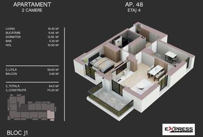 Apartament de vanzare - 2 camere, spatios si decomandat, Metalurgiei - 5