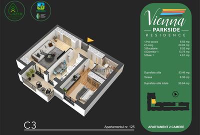 Apartament nou cu 2 camere de vanzare, decomandat - Parc Tudor Arghezi - 8