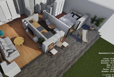 REA1007758 Apartament 2 camere premium Pipera - 1