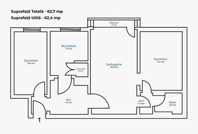 Apartament 3 Camere – Micro 19, Strada Brăilei (Zona Neacșu)