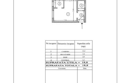 Dristor metrou - 5/10-garsoniera cf. doi, 19 mp, fara balcon, intabulare,42900 € - 18