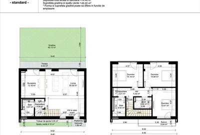 Apartament tip duplex 4 camere cu grădină | Comision 0 - 13