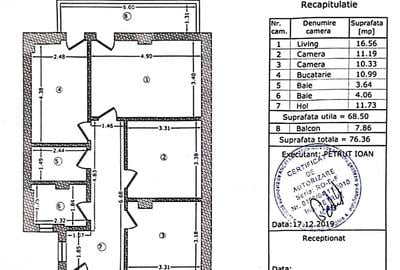 3 Camere+ Parcare | Bloc 2019 | Metrou 1 Decembrie 1918 | Comision 0% - 13