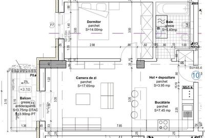 Apartament 2 camere 48.45mp, Baciu, zona Pizzeria Regal - 8