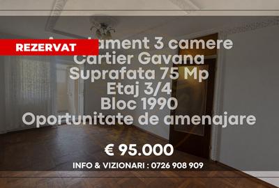 Apartament decomandat 3 camere Gavana - 1