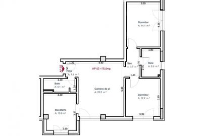 Apartament 3 camere | 75 mp | gradina 100 mp | Zona Lidl - Buna Ziua - 9