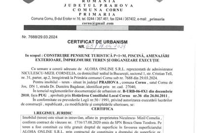 VAND TEREN INTRAVILAN  DN 1  CU PROIECT PENSIUNE - 8