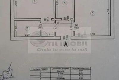 Apartament cu 2 camere decomandat, mobilat în Tătărași