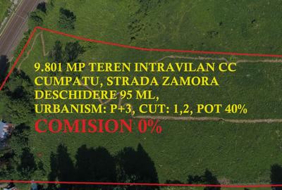 TEREN PENTRU DEZVOLTARE SINAIA-CUMPATU Str. Zamora-9.801 mp-Comision 0% - 15