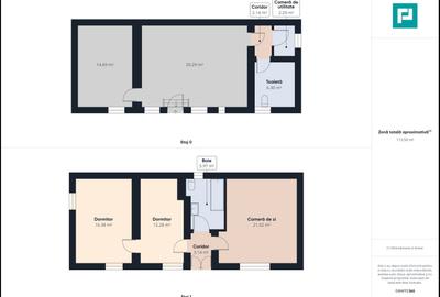 Apartament 2 niveluri strada Mihai Eminescu - 23