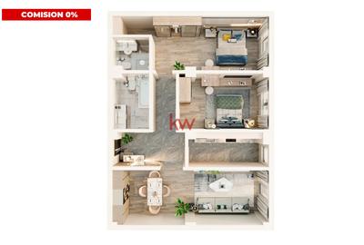 Apartament 3 camere 80 mp | Bloc nou | Parcare inclusă  | Valea Lupului - 2