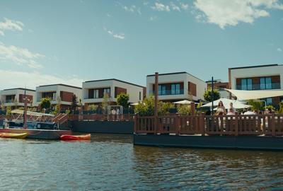 Ansamblu finalizat de vile la Snagov- deschidere spre lac, ponton privat, - 9