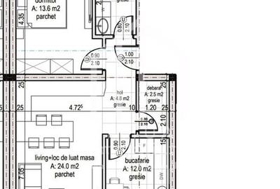 Apartament cu gradina - 3 camere - 61,5 mp + 50 mp gradina - 2