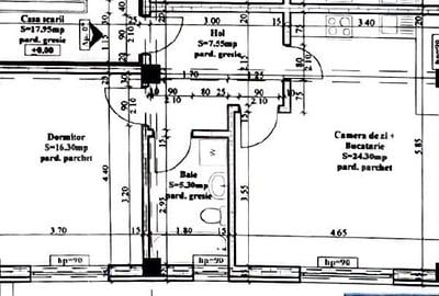 Apartament cu 2 camere decomandat în Hlincea