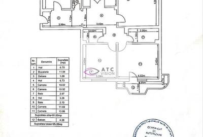 Apartament 4 camere - 13 Septembrie - Mall Prosper - Etaj 2 - 96mp - 2