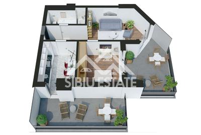 Apartament cu 2  camere-Design avangardist și confort contemporan - 8