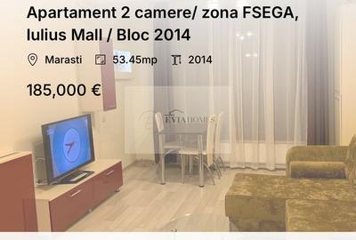 Apartament cu 2 camere semidecomandat, mobilat în Mărăști