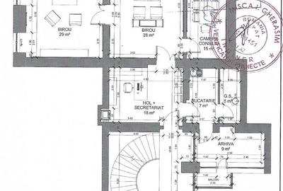 4 camere Ultracentral  - Piața Unirii, ideal birouri, parcare in curte - 23