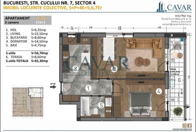 Proiect Nou Cavar Residence 2 Camere - 5
