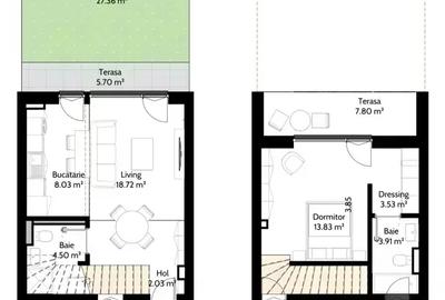 Apartament 2 Camere cu Gradina | Pompa de Caldura | Langa Lac - 11