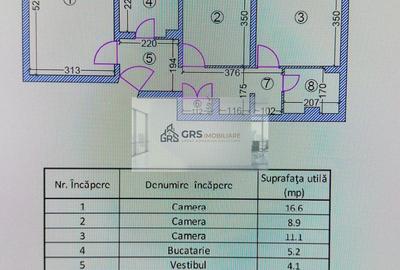 Apartamnet 3 camere 59mp, decomandat, Zona Ozana - 9