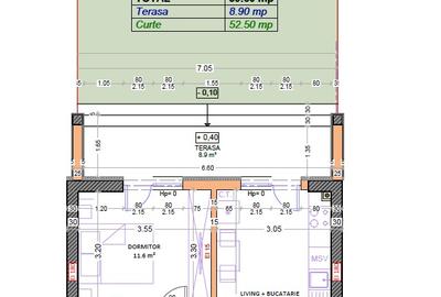 2 camere open-space + curte proprie, Metrou Berceni, Bloc Nou - 2