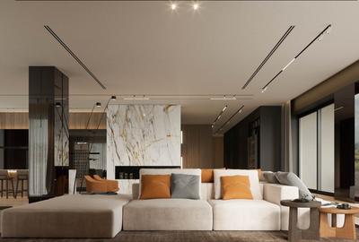 Penthouse spectaculos 358mp | Living 110mp | Terasa 84mp | Vedere Padure Baneasa - 5