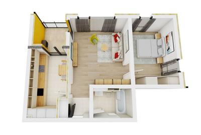 Apartament cu 2 camere decomandat în Freidorf