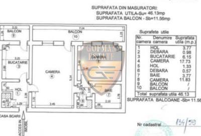 2 camere Bld Ferdinand Centru Gara Vedere port, str Traian, balcon, gaze - 7