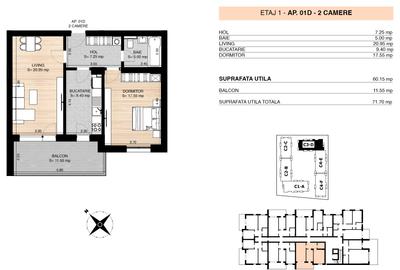 OMV PIPERA - NOU IN PIATA - APARTAMENT 2 CAMERE - MILUNA RESIDENCE - 2