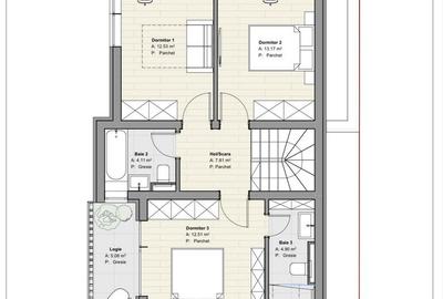 Casa individuala - 149 mp util - terasa rooftop cu jacuzzi de 32 mp - 25