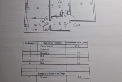 Apartament 2 camere confort 1 decomandat, Zona Buzaului. - 8