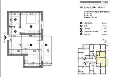 Apartamente 1-2 sau mansarda, suprafete 40-60mp, Complex rezidential Comision 0 - 13