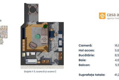 PROIECT NOU | apartament 1 camera LA CHEIE | Pacurari - Alpha Bank - 11
