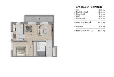 Apartament cu 2 camere, Pret Promotional, Bloc Boutique, Metrou Berceni - 4