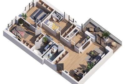 Apartamente cu 4 camere, 3 minute de metrou - 3