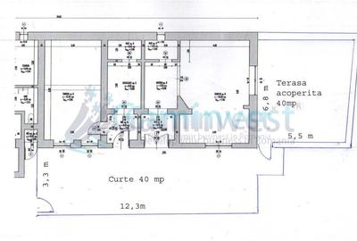 Apartament cu 3 camere semidecomandat în Central